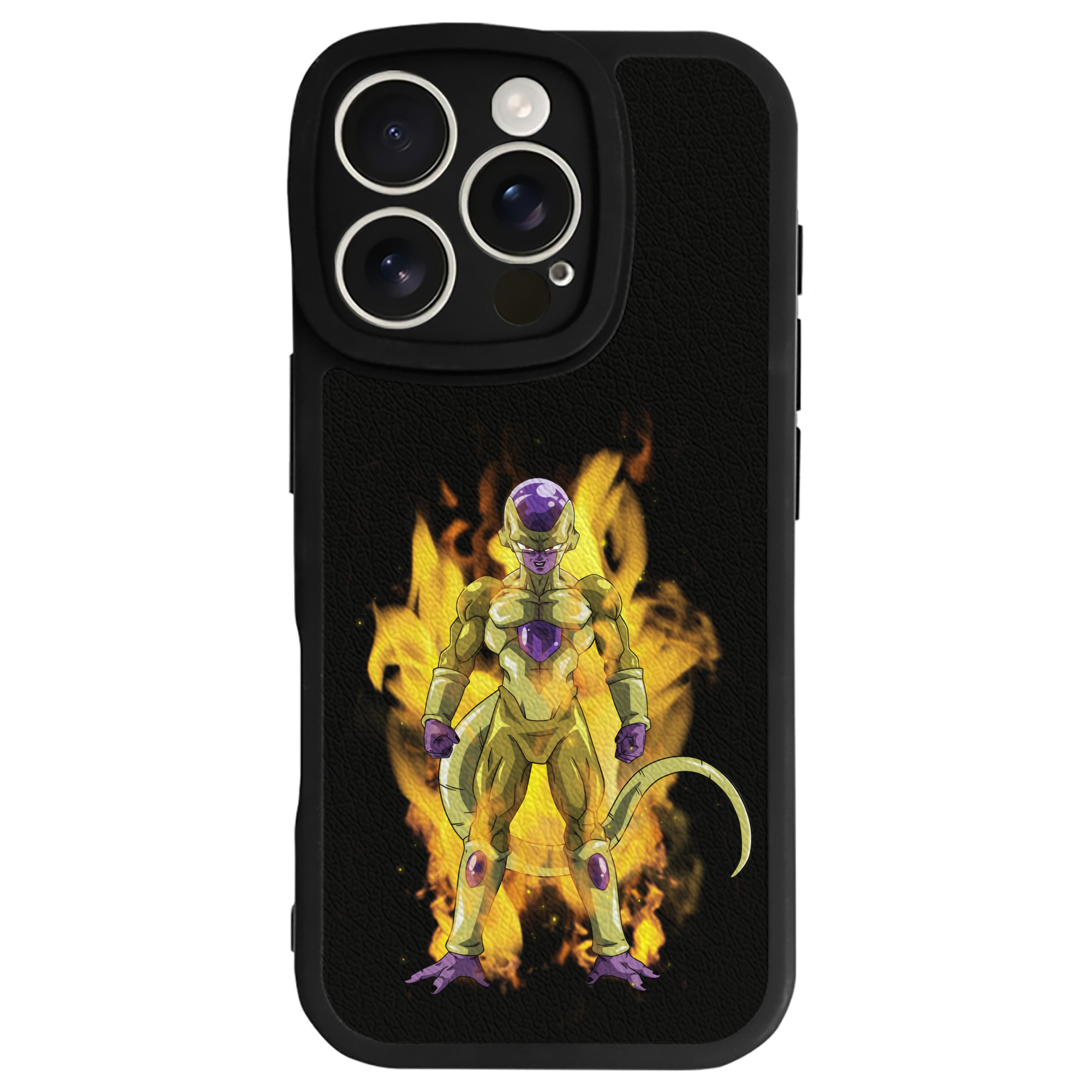 （画像用） ドラゴンボール フリーザ DRAGON BALL Frieza 【iPhone 16シリーズ対応】シリコンスマホケース（レザー調） 材質：シリコン